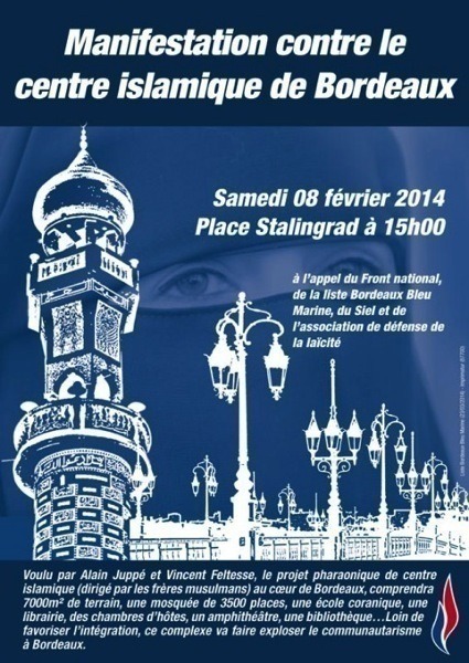 Manifestation contre le centre islamique de Bordeaux
